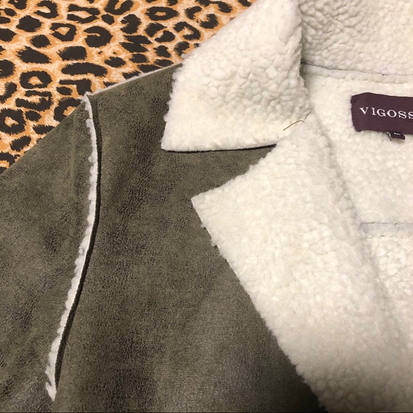 Faux Suede Aviator Jacket - Picture 7 of 15